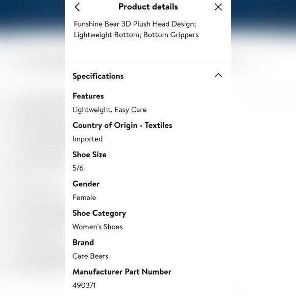 Care Bears FunShine Bear 3D Plush Head Slippers - Picture 8 of 12